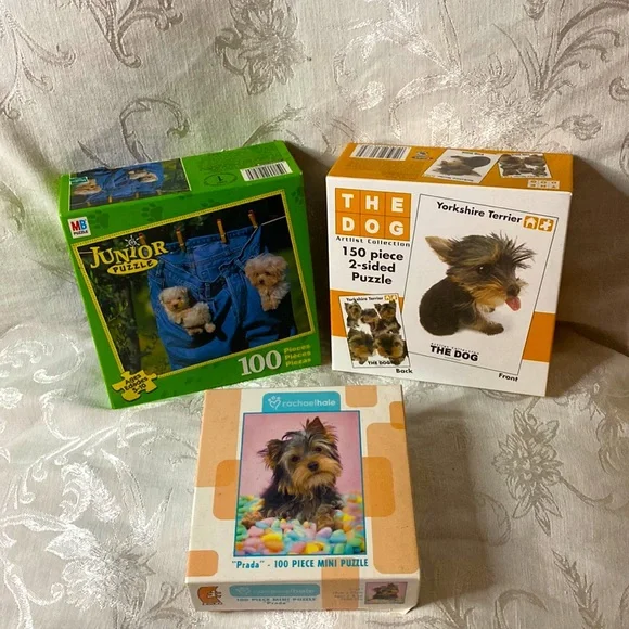 Set of 3 Dog Puzzles - Picture 1 of 4